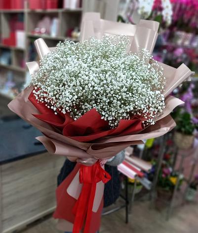 Букет цветов из: Гипсофила в Лесной Поляне
