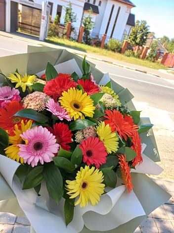 Букет цветов из: Герберы в Лесной Поляне
