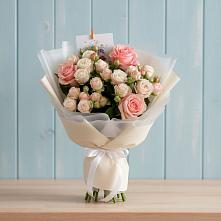 Букет цветов из:  Розы #REPLACE_PRED# Лесной Поляне
